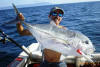 Giant Kingfish (GT) caught on surface popper