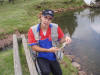 Largemouth Bass caught on a GRHE fly