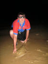 Brad Barrable with a Lesser Sandshark