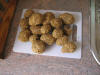 Ground bait balls drying