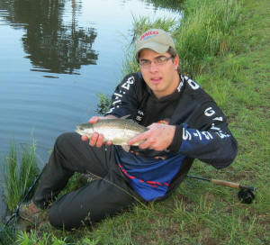 400gram Rainbow Trout caught at Evening Rise