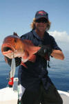 Snapper Caught On Surface Lure - Popper