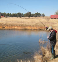 Reeling and hooking trout safely