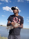 Chris Siriram with a big Mudfish (Modderbek)