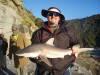 Martin with a juvenile Ridgeback Grey Shark