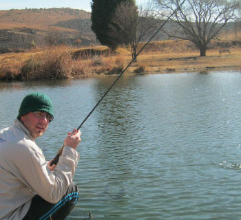 Gareth Roocroft catching trout