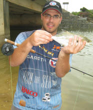 Leervis caught on fly