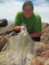 Brandon Parsons with a good size Blue Sting Ray