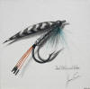 Gavin Erwin - Fish Art - Teal Blue & Silver Fly
