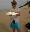 Gavin Erwin with a Kob caught in the surf
