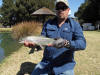 Good size Rainbow Trout caught at footloose trout farm