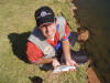 Rainbow Trout caught on a zulu fly