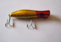 Halco Roosta Popper Fishing Lure Red and Gold